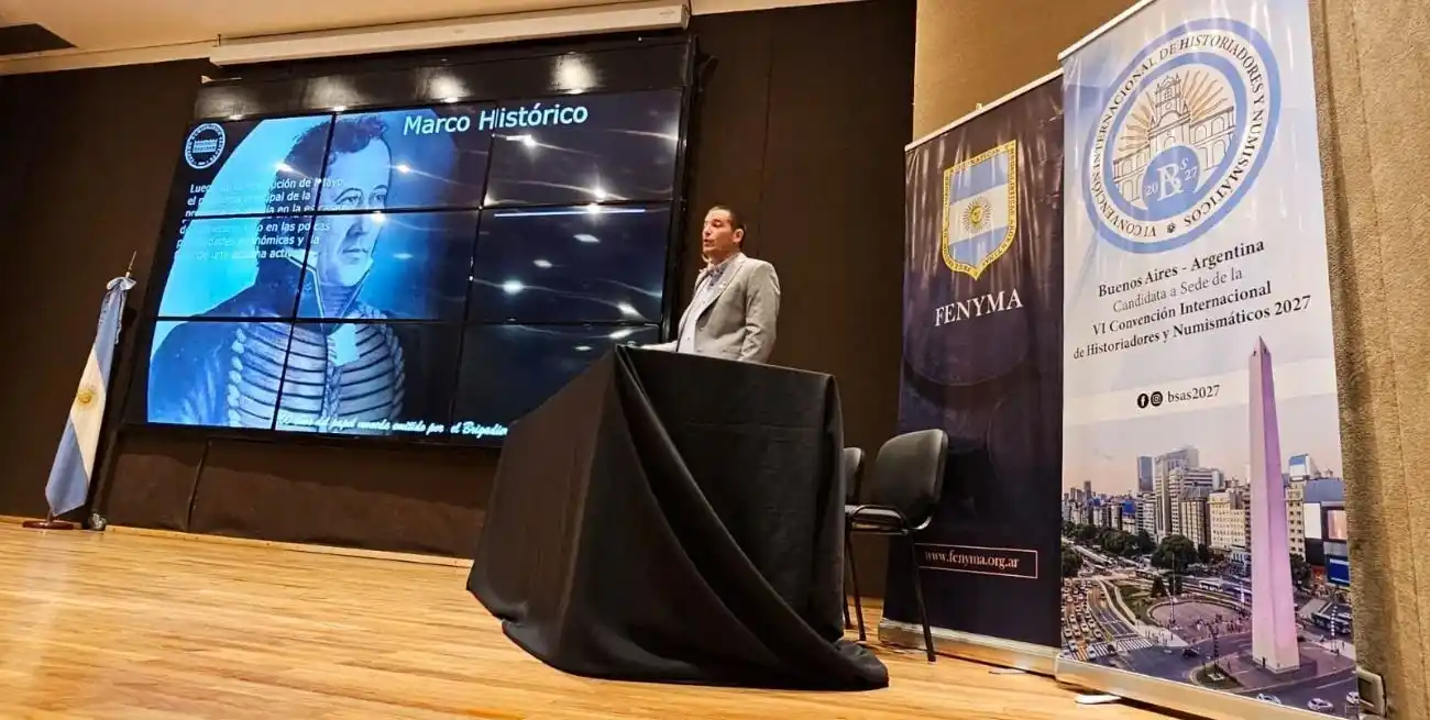 El presidente del Centro Numismático Santa Fe, Bernardo Boaglio, contó los detalles del importante aniversario..
