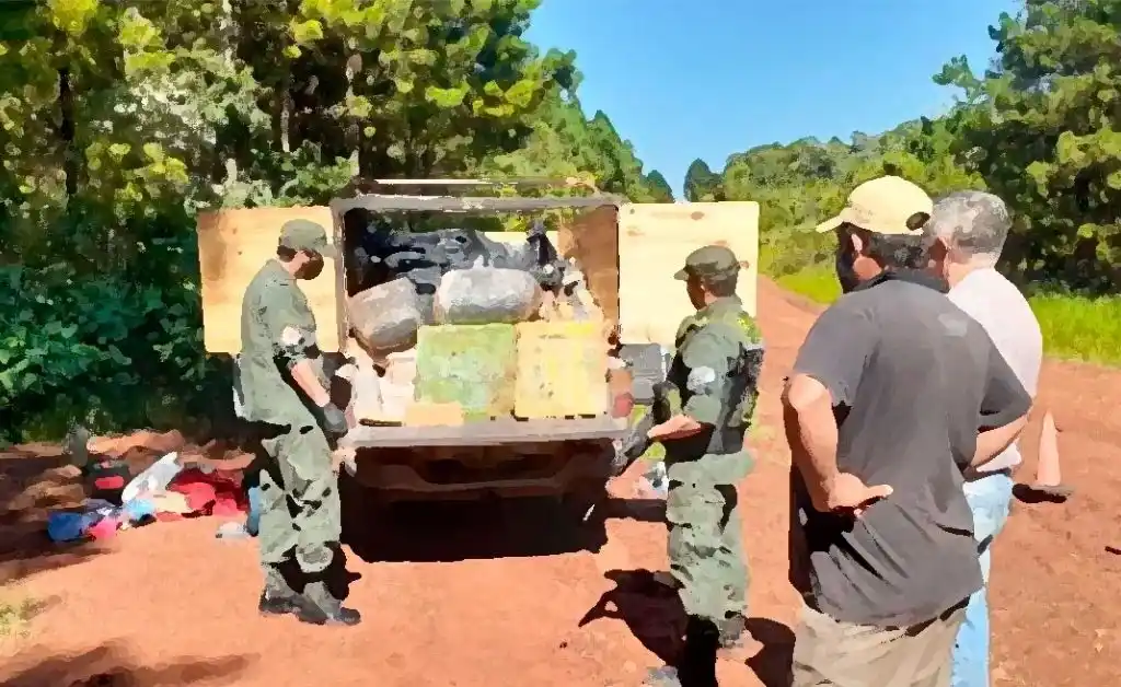 Misiones: hallan vehículo abandonado con más de una tonelada de marihuana