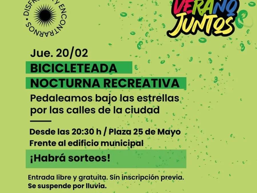 Vuelve la bicicleteada nocturna