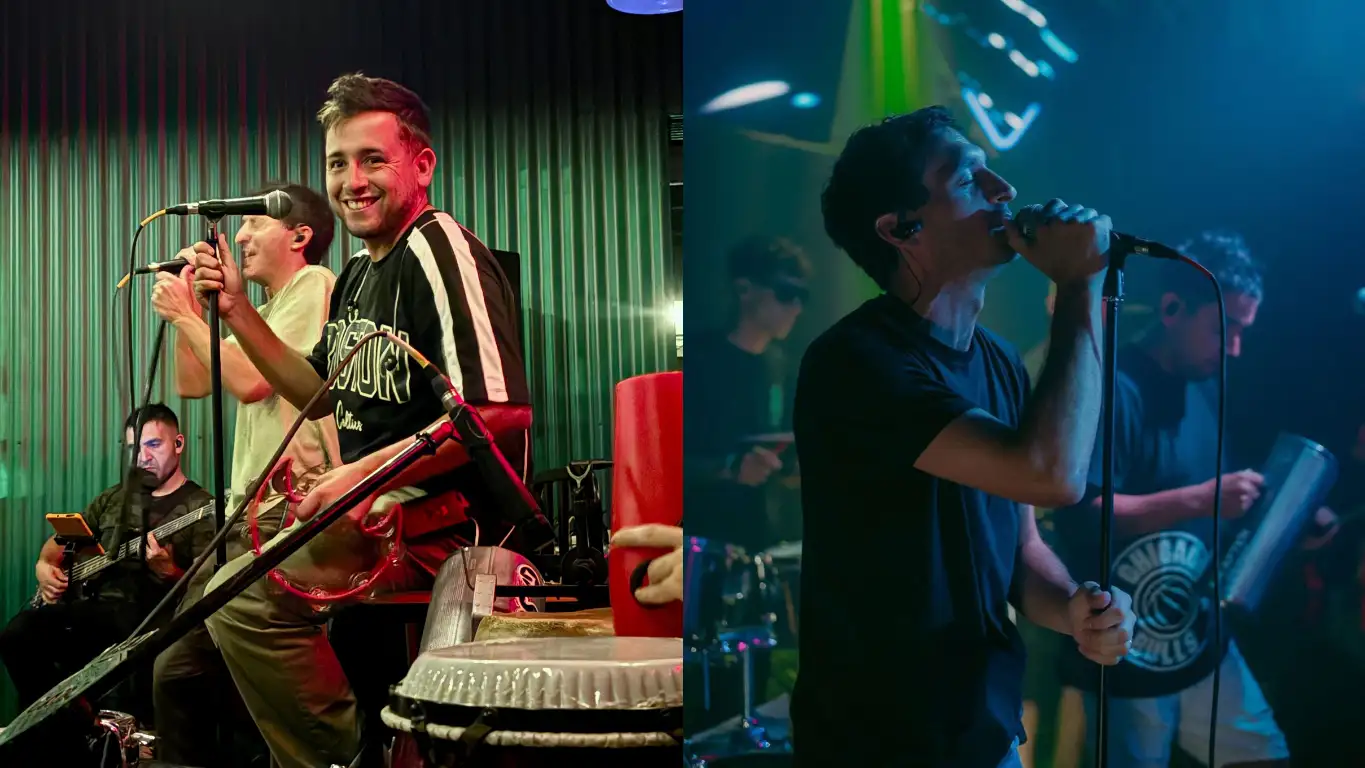 Matías Farías y Guido Carossio celebraron la convocatoria al Festival de la Buena Mesa, consolidando el crecimiento de la banda y el acompañamiento del público. (Foto: Gentileza Tumpara)