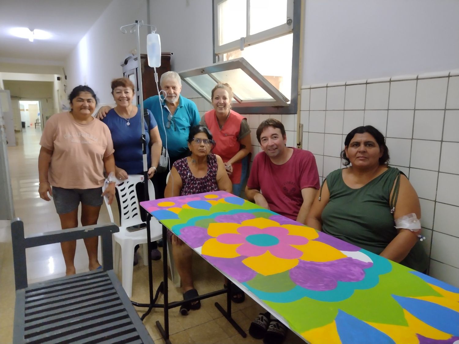 Participantes del  taller artístico del Liceo Miguel Flores en el Jaime Ferré