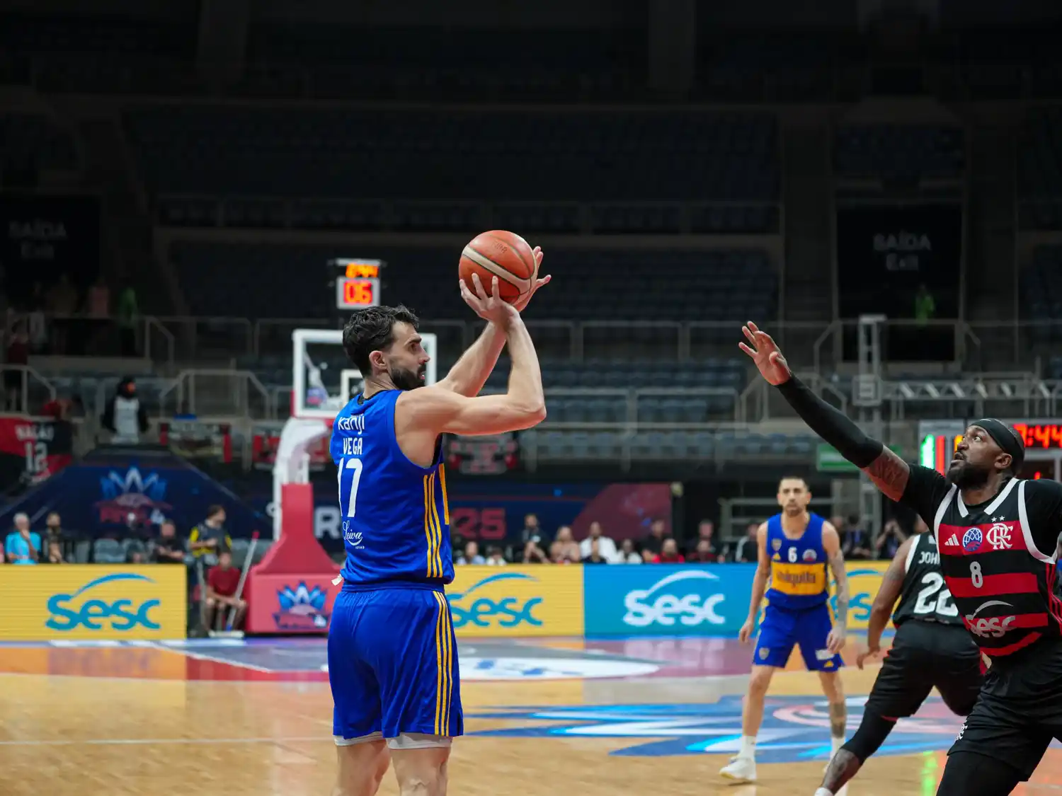 El gualeguaychuense Seba Vega en acción de tiro.