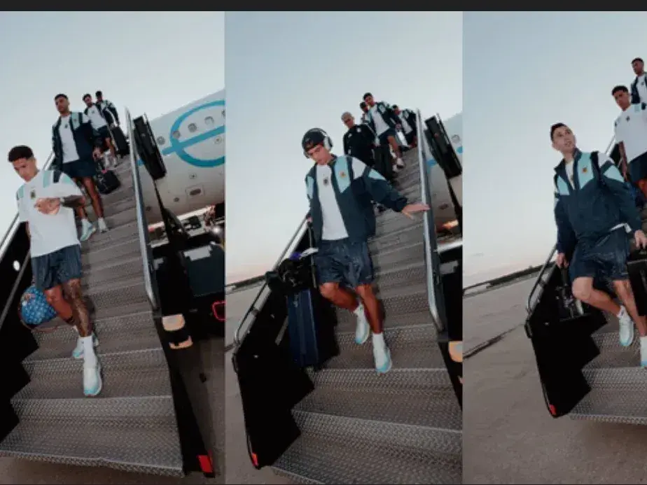 La Scaloneta ya esta instalada en Kansas para afrontar el duelo por cuartos ante Suiza. Foto:AFA