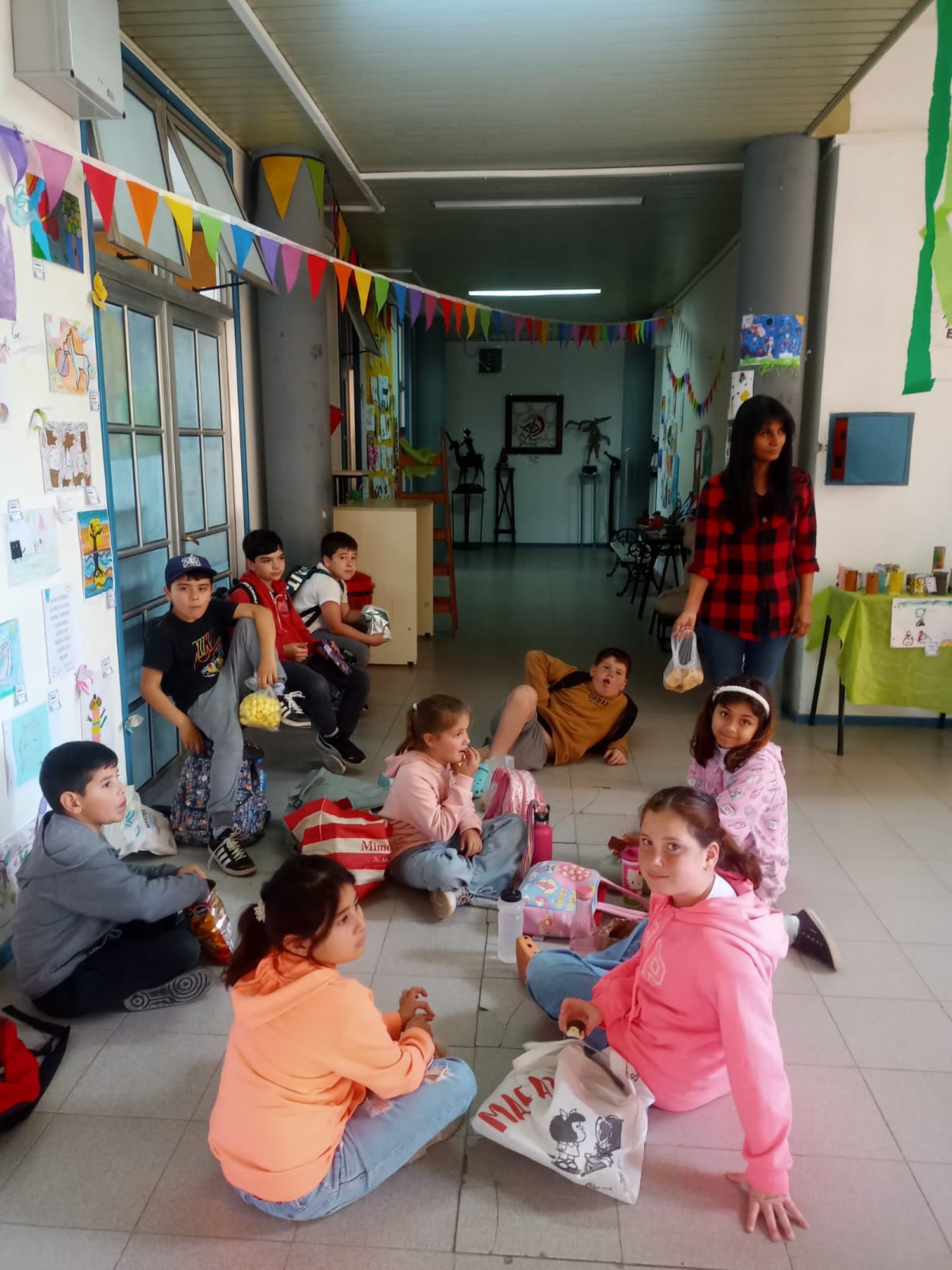 En la primera semana se exhibieron trabajos de talleres infantiles.
