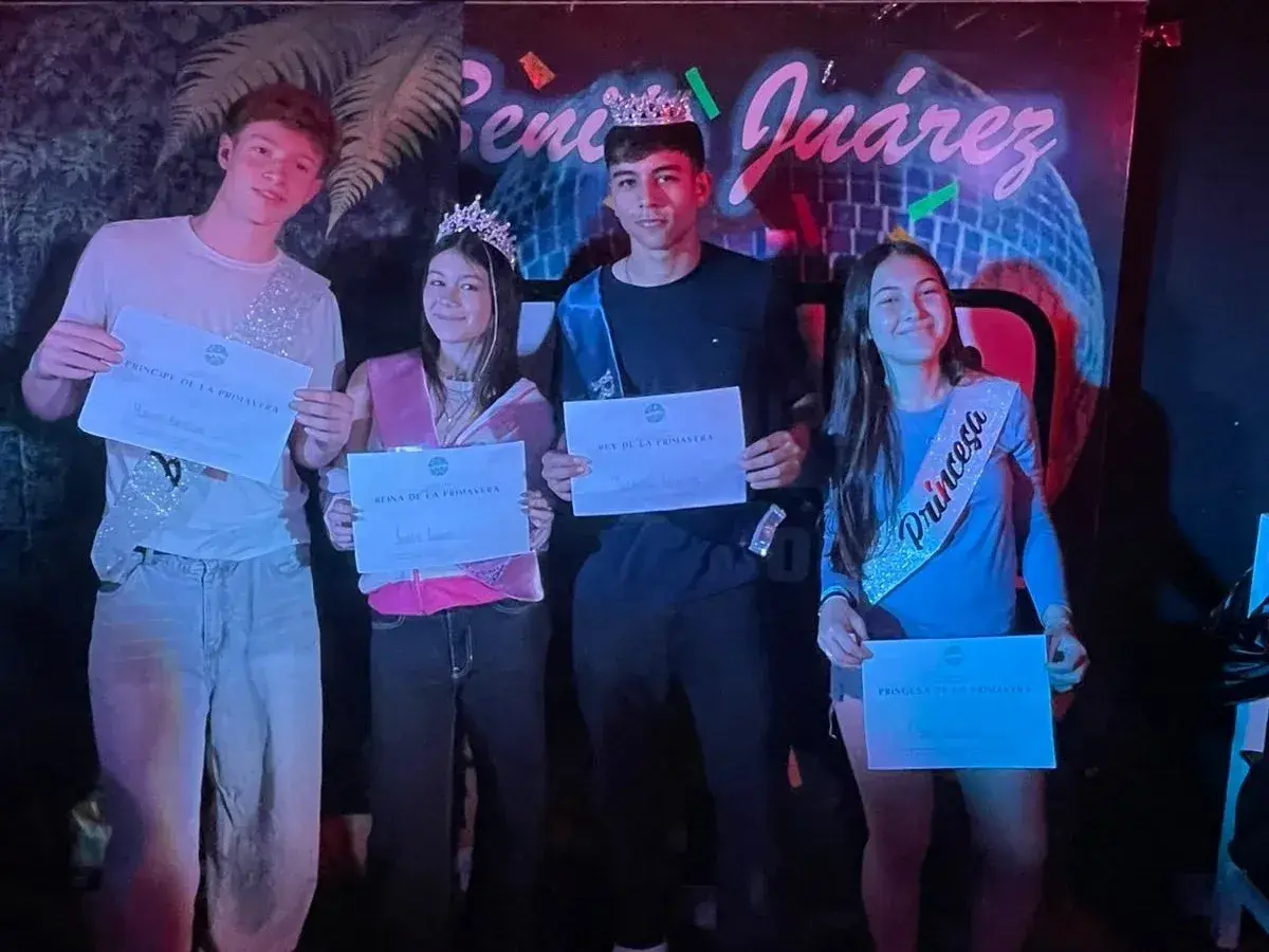 se realizó la elección del Rey y la Reina de la Primavera, junto con sus respectivos Príncipe y Princesa