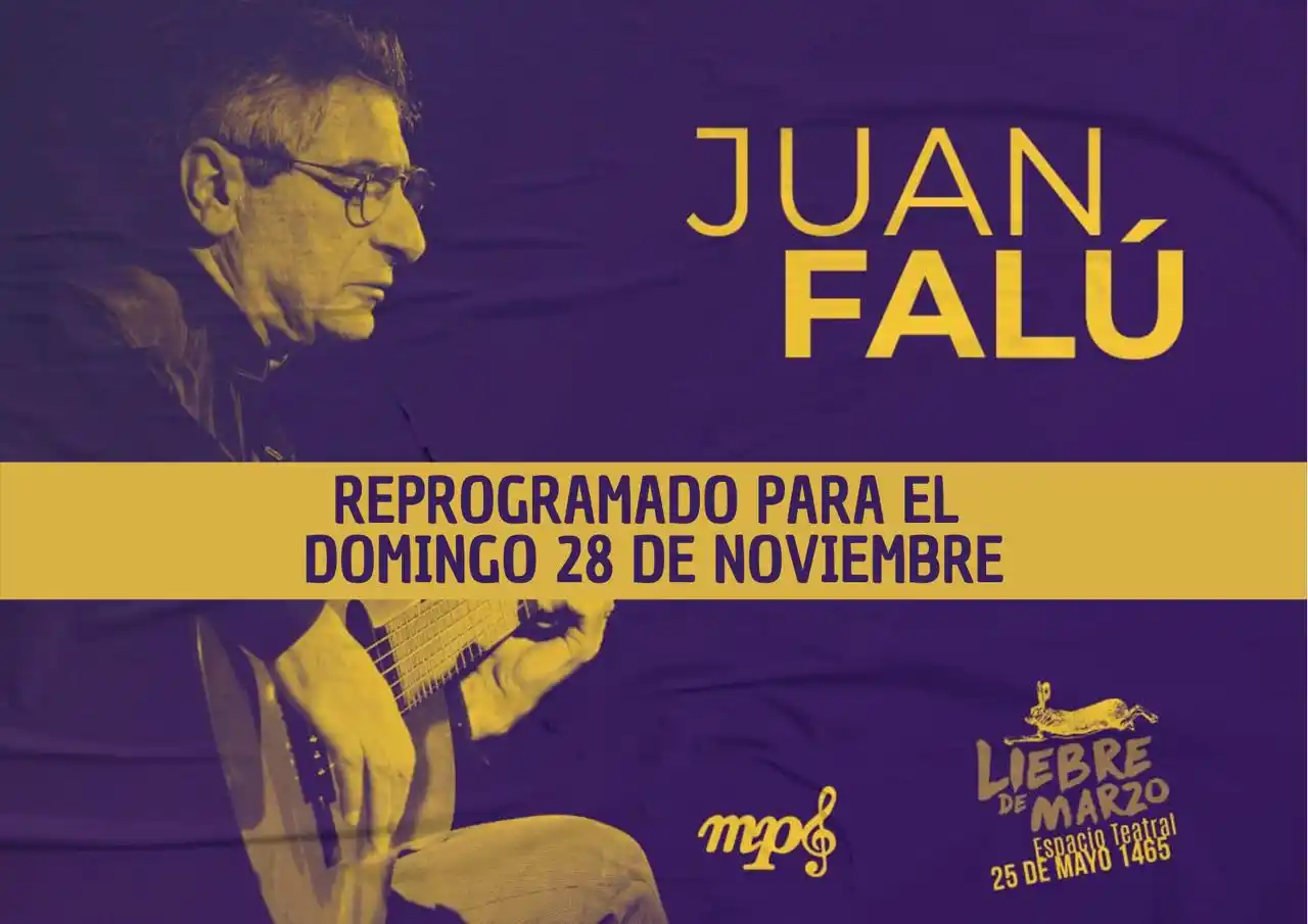 Liebre de Marzo reprogramó el recital de Juan Falú