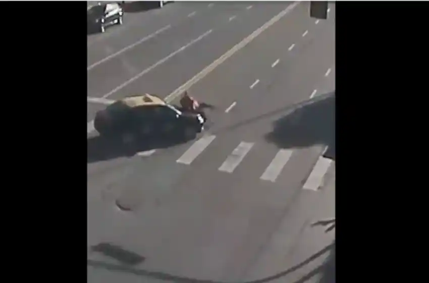 Video: una distracción que pudo ser fatal