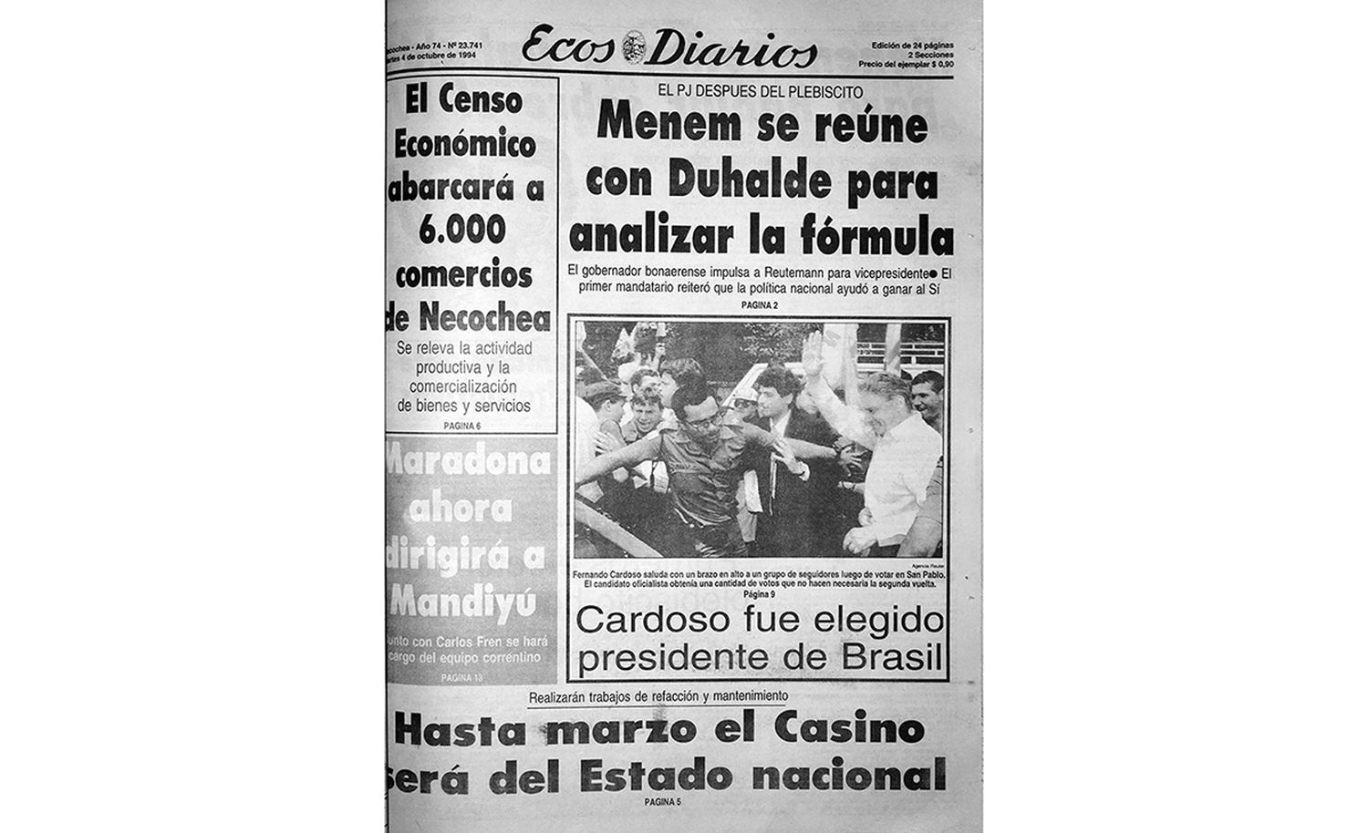 Martes 4 de octubre de 1994