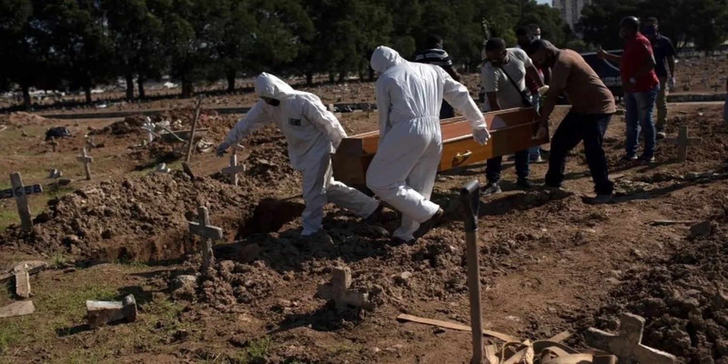 Brasil cerca de 100.000 muertes por COVID- 19, ya son 2,85 millones de casos