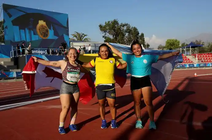 Antonella Ruíz Díaz, medalla de plata con lanzamiento de disco en los parapanamericanos