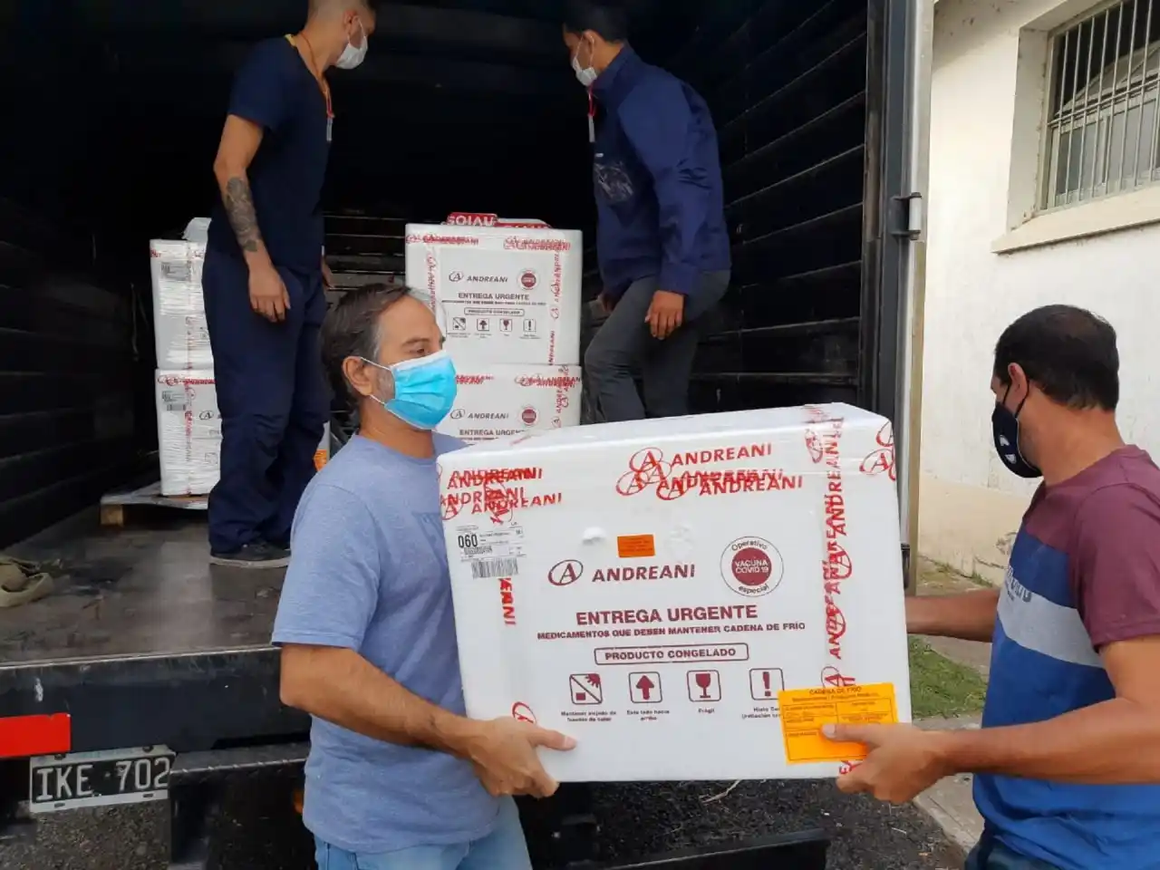 La provincia recibió este domingo 12.000 dosis de la vacuna Sputnik V