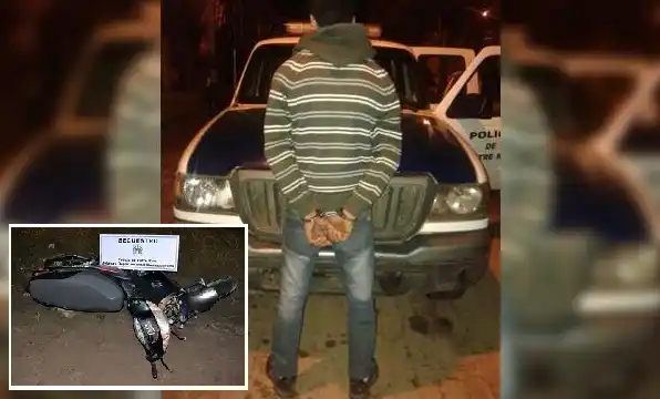 La semana pasada lo detuvieron, quedó libre y robó una moto 
