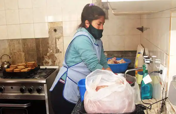 Barrio Sur: intensa tarea en el comedor y el centro de salud