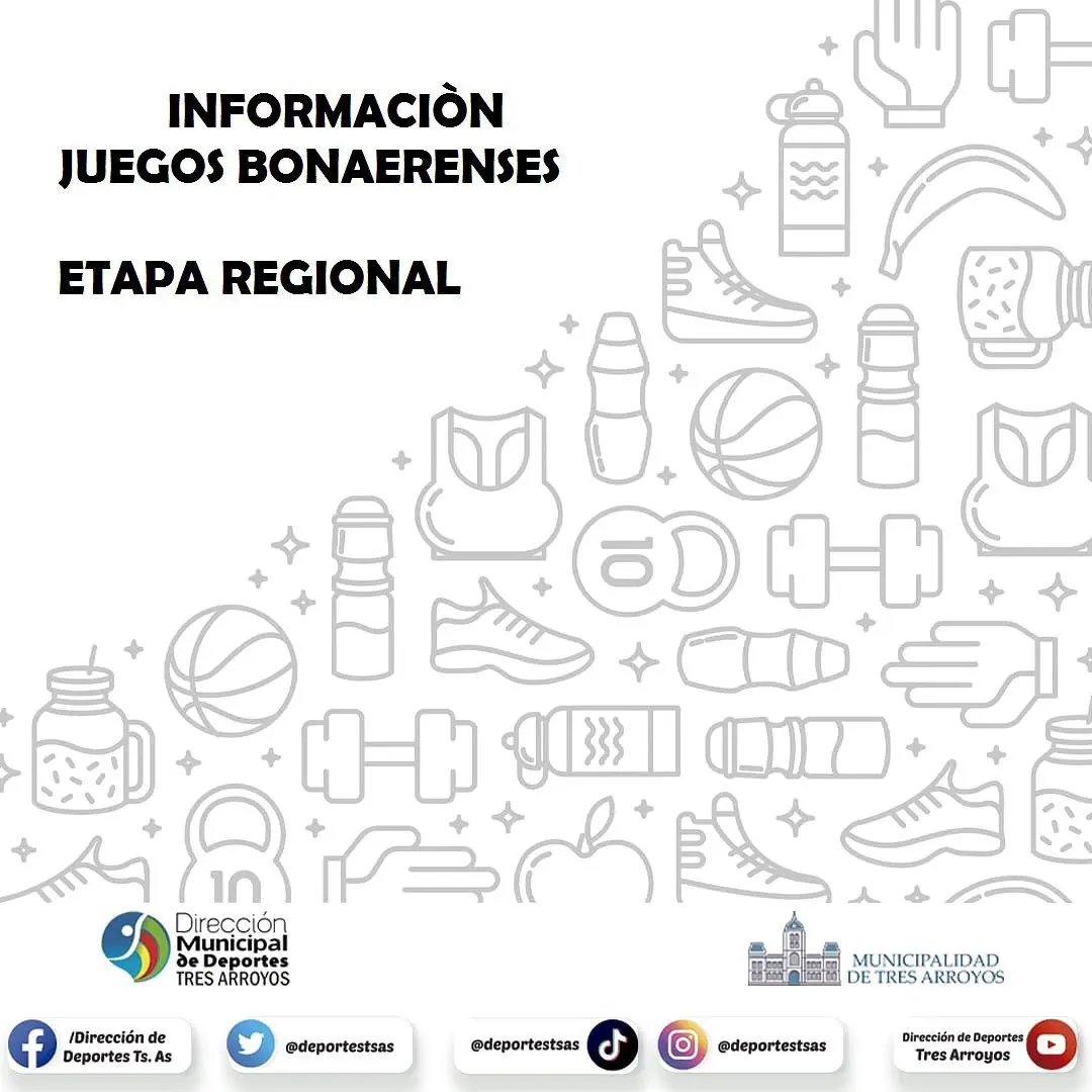 Informan fechas y horarios de la Etapa Regional de los Juegos Bonaerenses