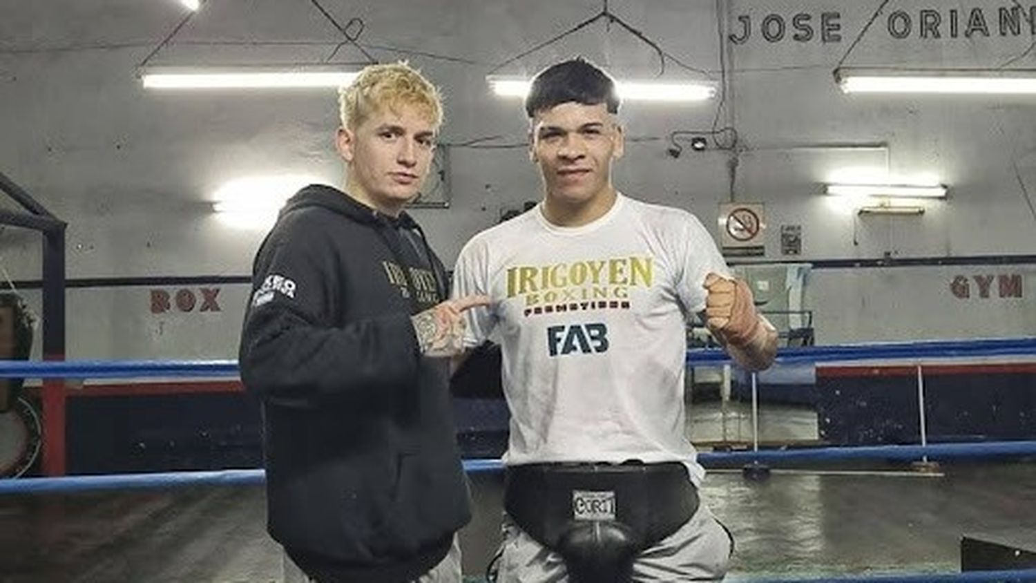 Emanuel Irigoyen junto a Elías Romero, ganador en la cuarta fecha