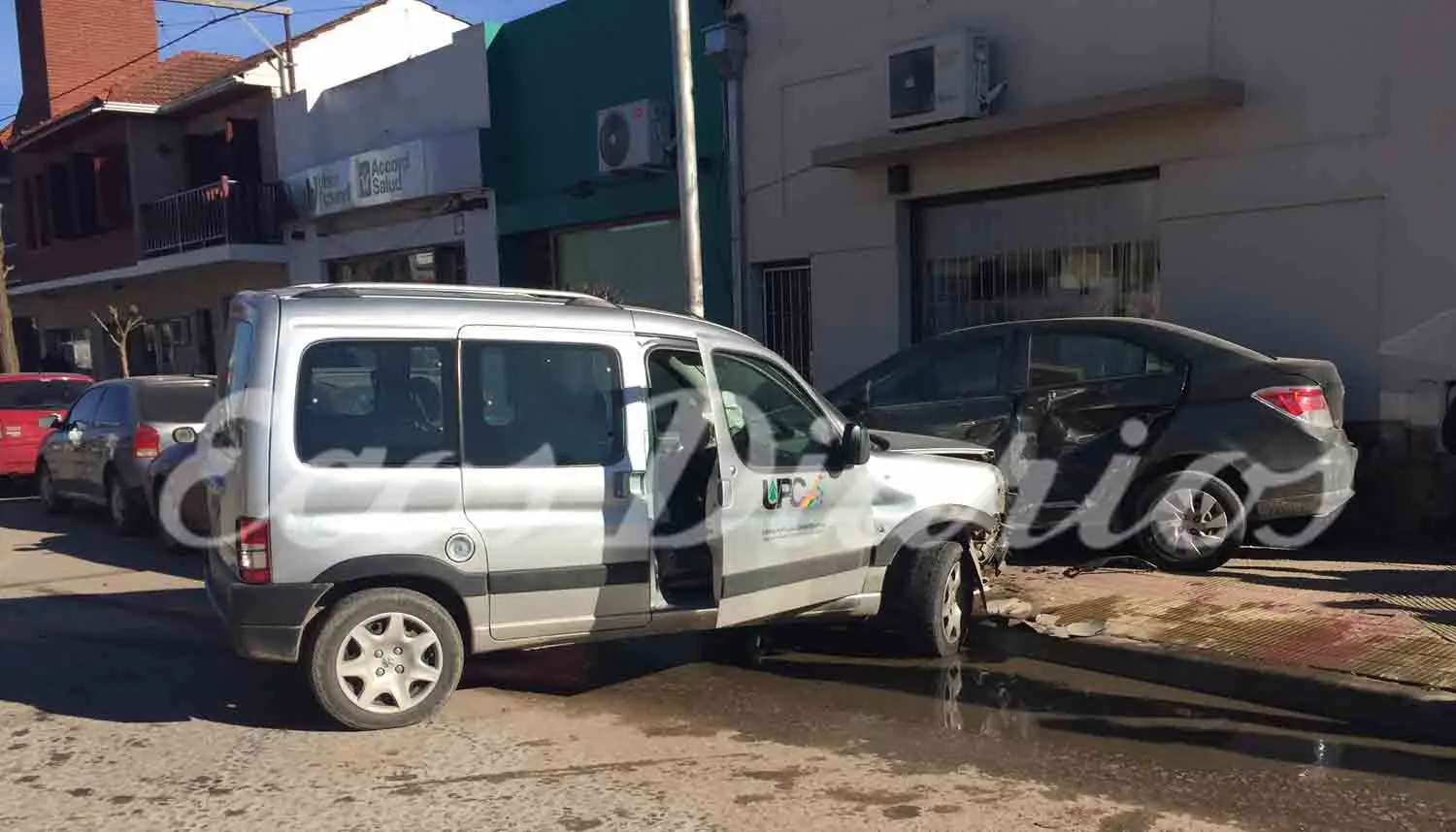 Cuádruple colisión en el centro