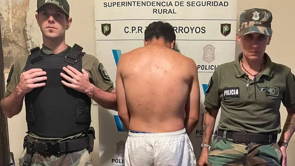 El aprehendido resultó ser un joven de 24 años