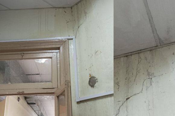Suspendieron las clases en la escuela 1 por filtraciones: llueve “a baldes” en pasillos y salones