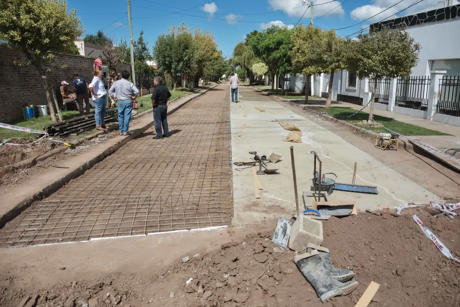 Pavimentación: Alfredo Palacios en su etapa final