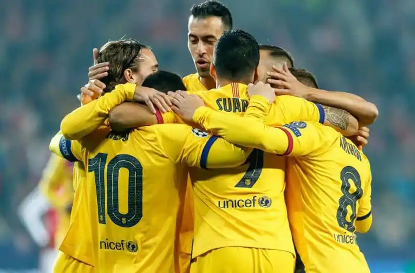 Messi anotó en el arranque y Barcelona venció a Slavia Praga como visitante