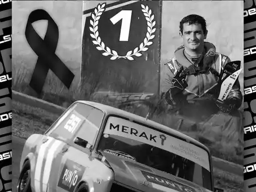 Desde Categorías del Sur despidieron al joven piloto. Foto: Gentileza.