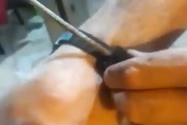 El video que muestra cómo Pablo "Bebote" Álvarez rompió la tobillera electrónica