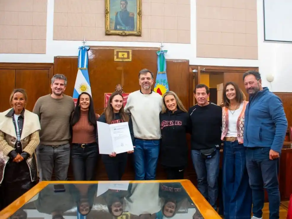 La gimnasta fue reconocida como "deportista insigne" en el Concejo Deliberante