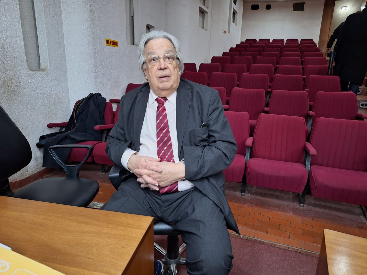 Arsenio Domínguez, figura clave para la absolución de su defendido.