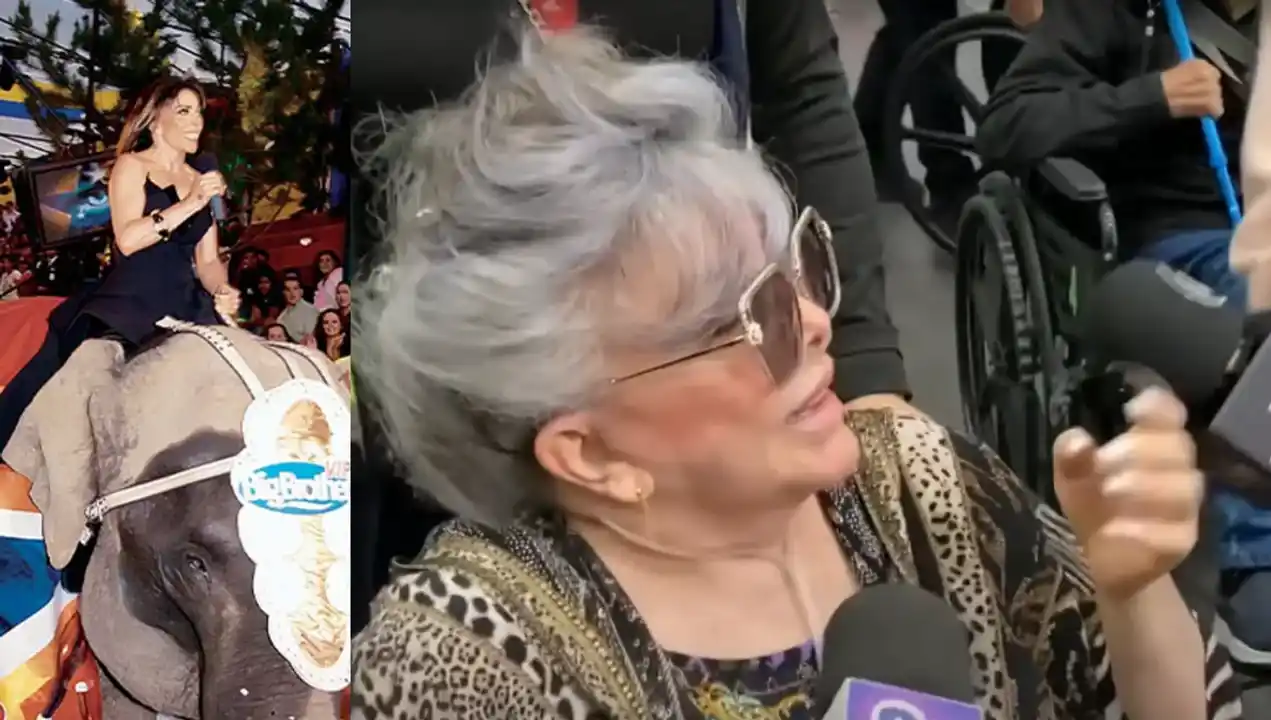 Verónica Castro fue captada con oxígeno en público