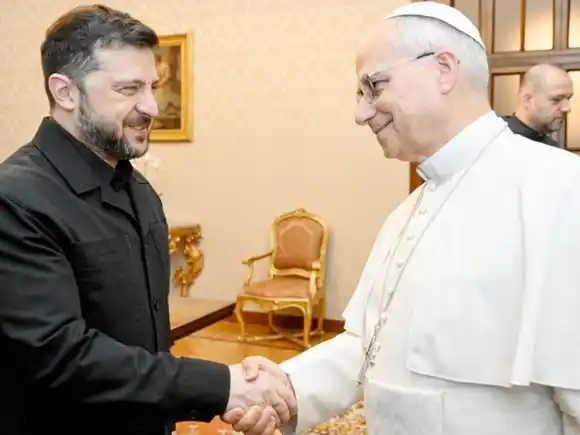 Castel Gandolfo: tercer encuentro entre el Papa y el presidente de Ucrania
