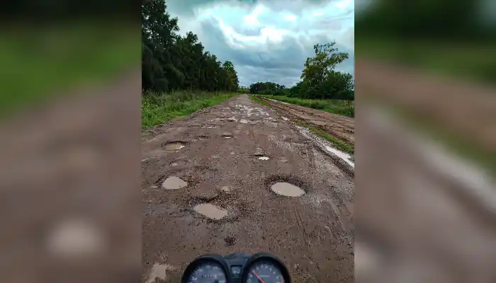 Así se encuentra la entrada a La Buena Moza