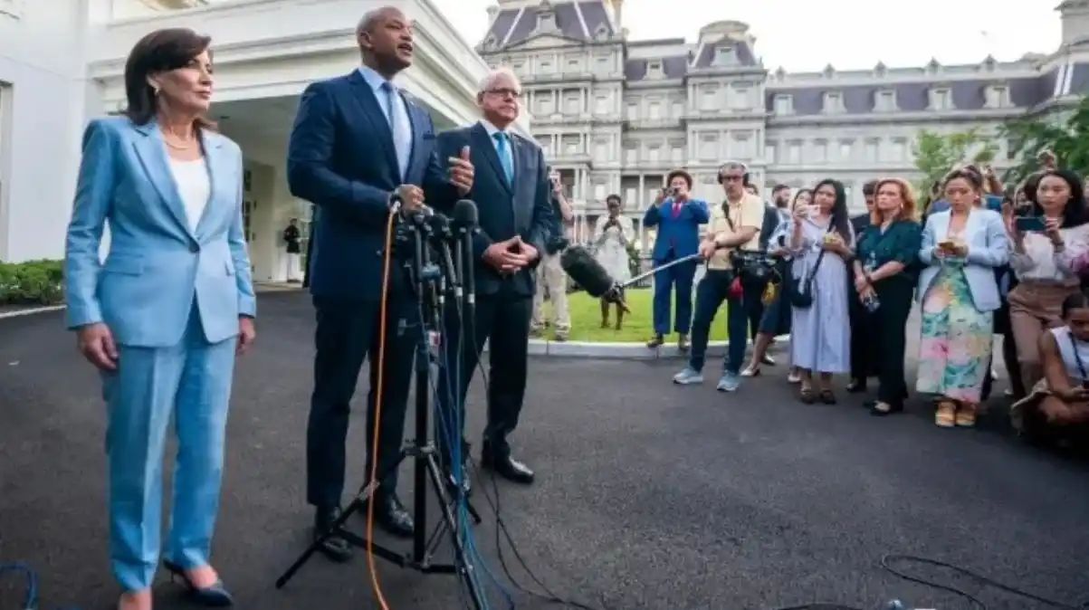 Gobernadores demócratas prometen a Biden que le «apoyarán»