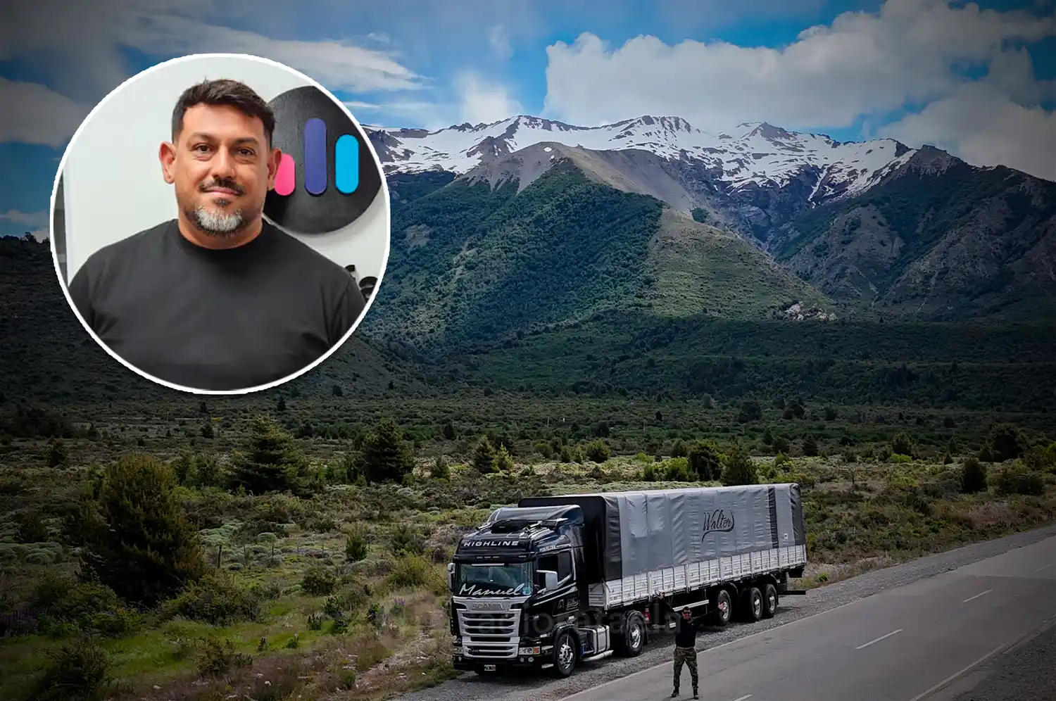 David Walter – Camionero y creador de contenido | Viaja por todo el país y hace contenido audiovisual del estado de las rutas