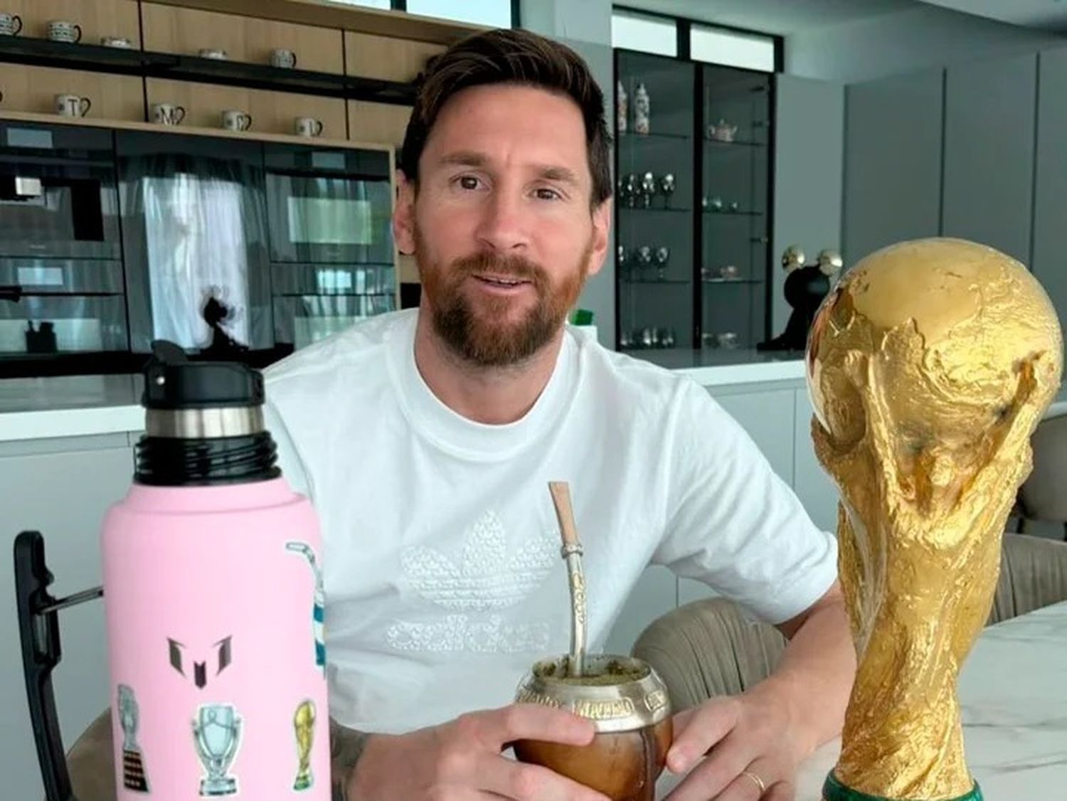 Messi recibió a Nicki Nicole y Luck Ra en su casa de Rosario