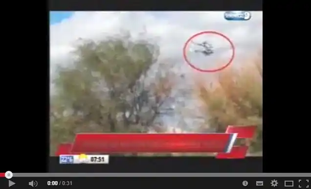 Las imágenes del momento en que chocaron los helicópteros en La Rioja