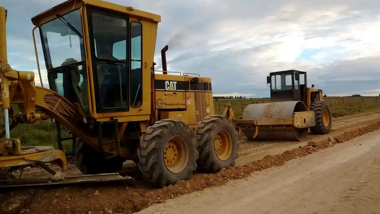 Tareas del Ente Vial Rural en la zona afectadas por las precipitaciones