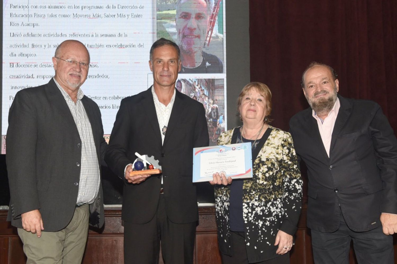 El profesor Silvio Saudejeaud recibió el premio Benjamin Zubiaur