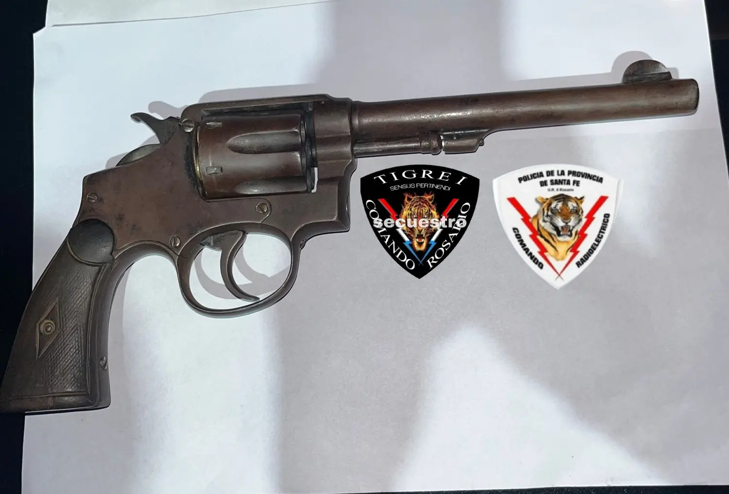 Arma secuestrada.