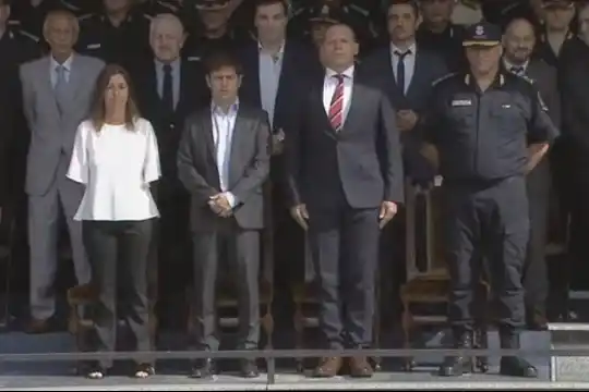 Kicillof y Berni pusieron en funciones a la nueva cúpula de la Policía Bonaerense