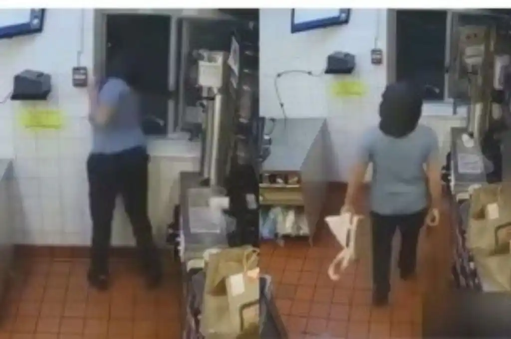 Empleada alos tiros en un local de comida