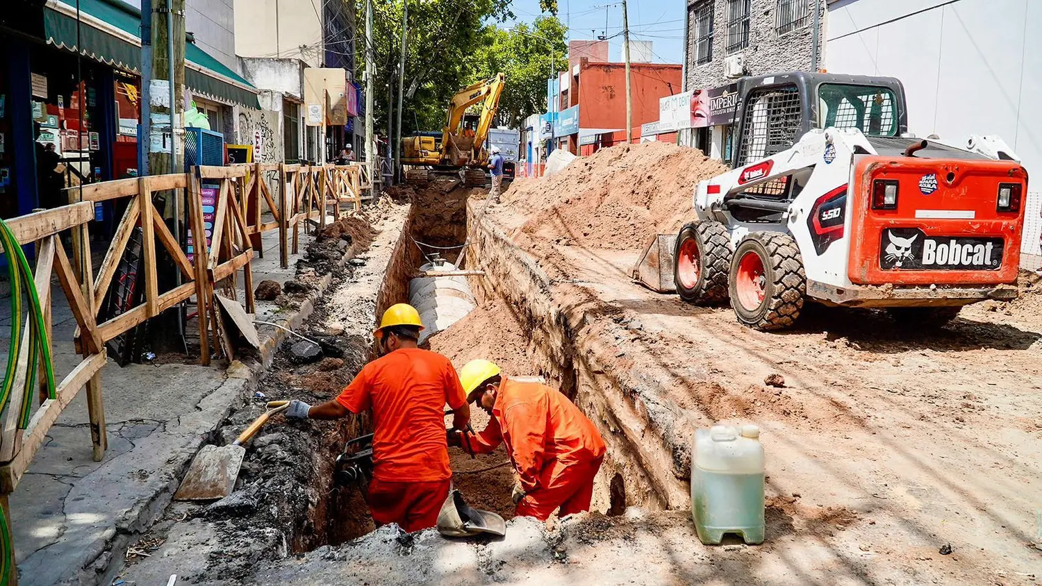 Los trabajos buscan complementar otras tareas ya realizadas para evitar anegamientos.