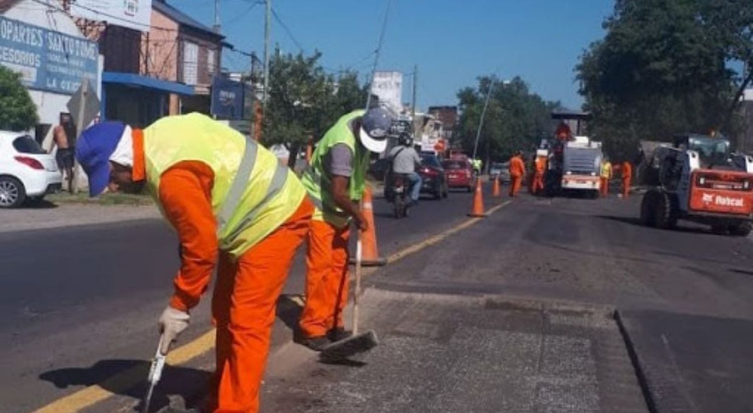 Trabajos de iluminación y bacheo para este lunes en la ciudad de Santa Fe