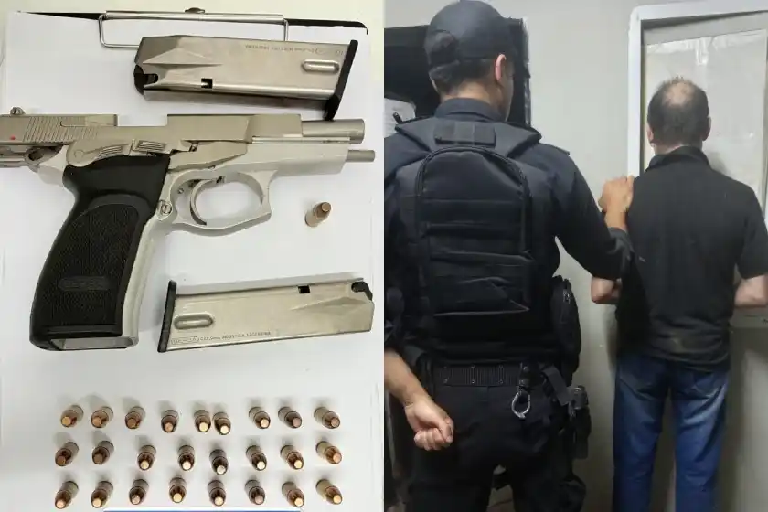 Elementos secuestrados y detenido.