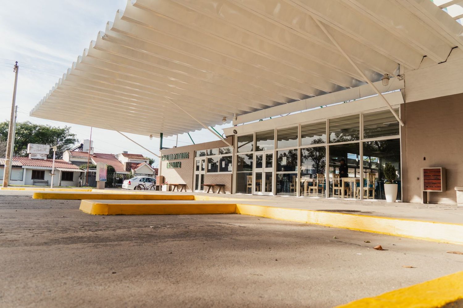 Así luce la refaccionada Terminal de Ómnibus de La Francia