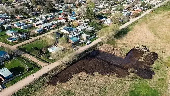Preparándose para "El Niño": se realizaron obras pluviales en el barrio 2 de Abril