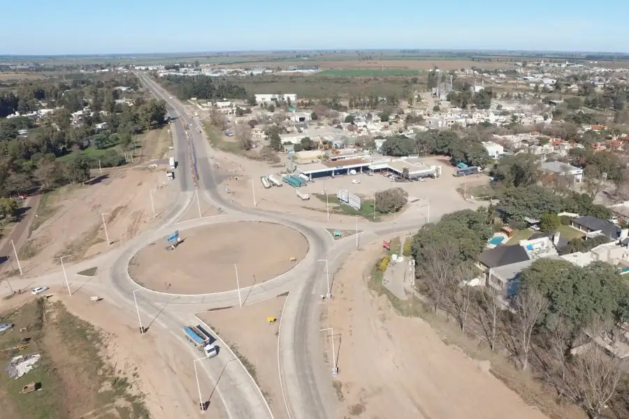 Nueva rotonda de acceso a Sunchales