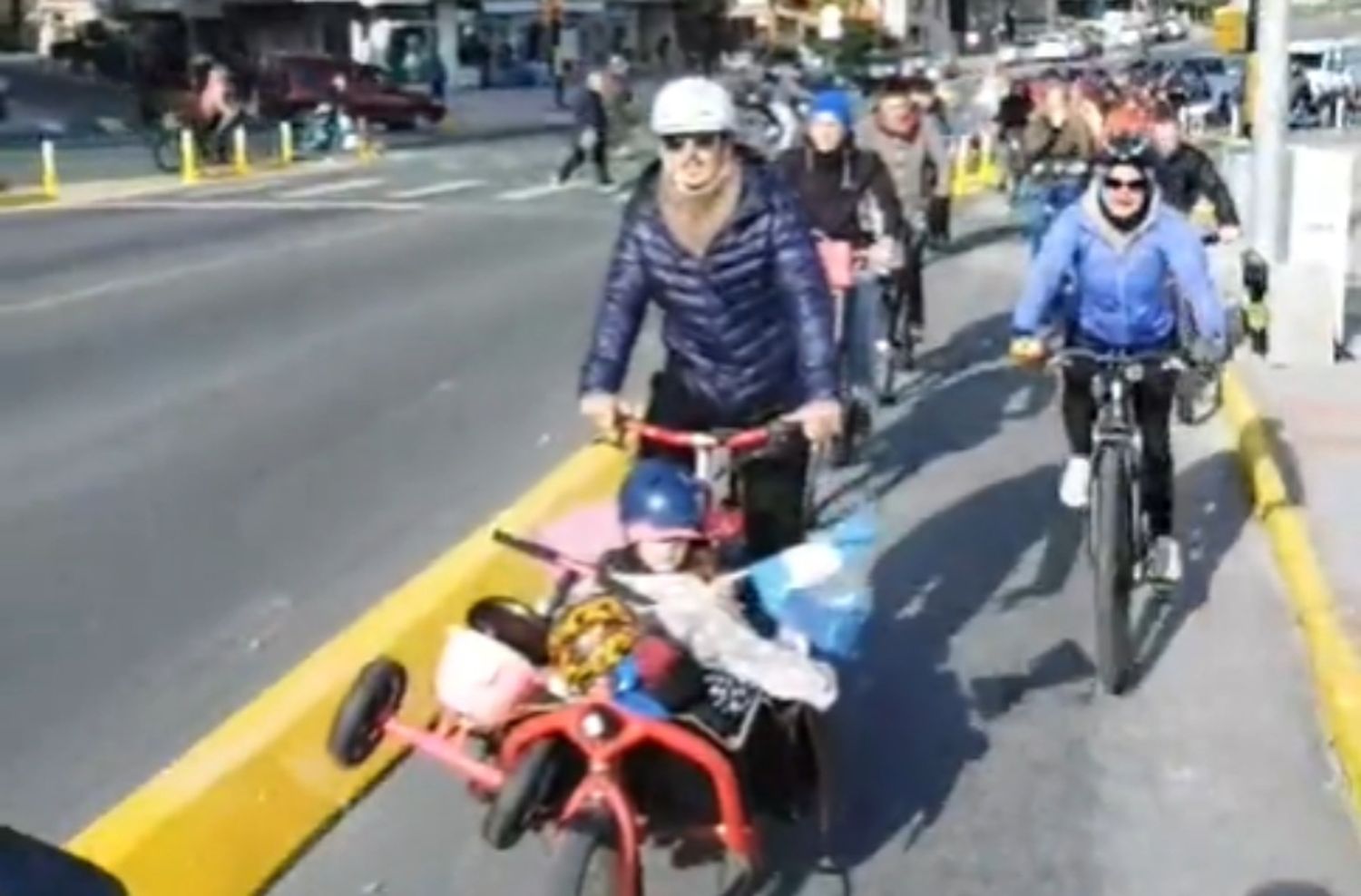 Con una gran pedaleada se inauguró el primer tramo de ciclovías