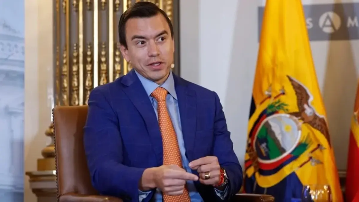 Noboa pide ayuda a Trump: APOYO MILITAR