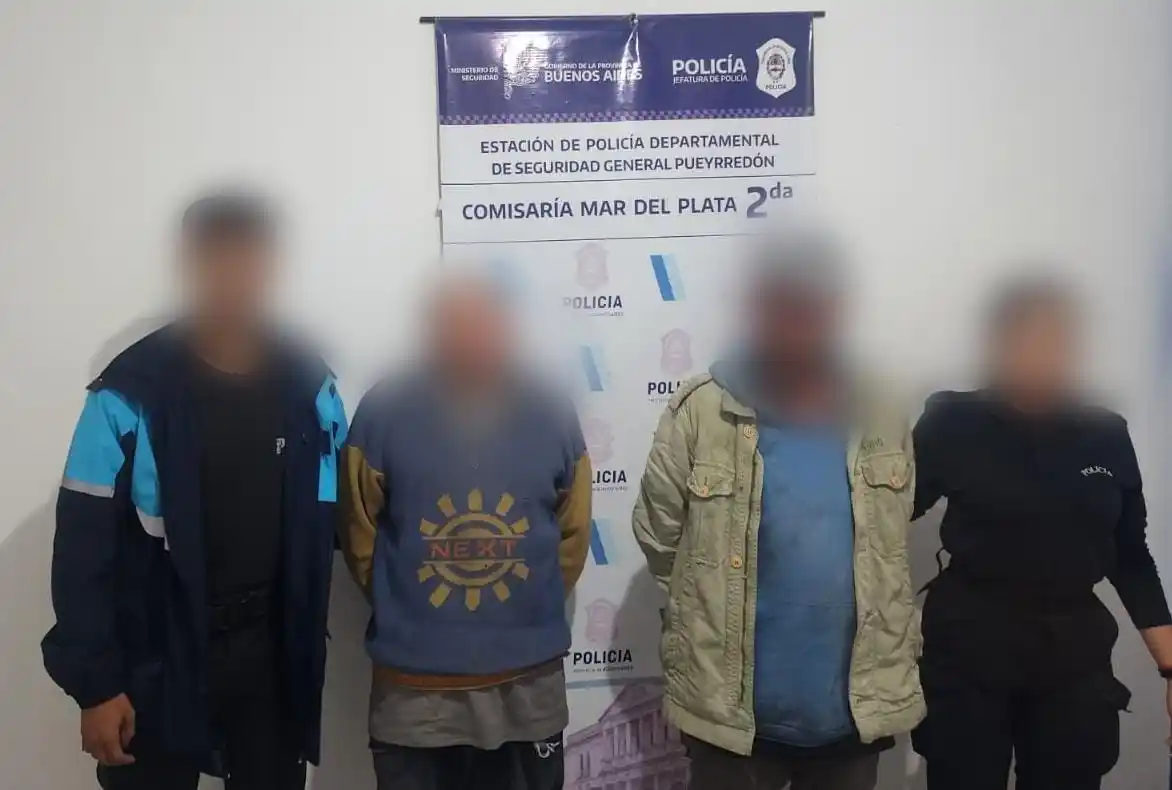 Fueron atrapados en Abellaneda e Yrigoyen.