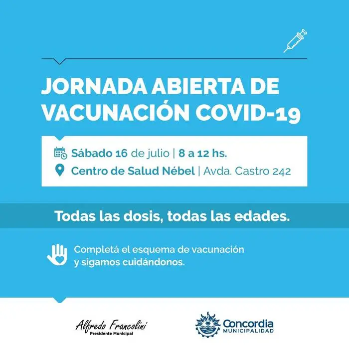 Oportunidad para completar esquema   de vacunación